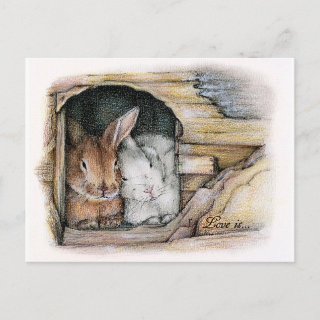 Cartão Postal O amor é... (Frente)