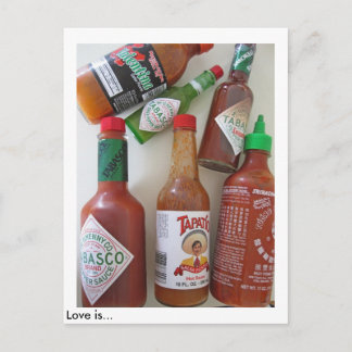 Cartão Postal O amor é…