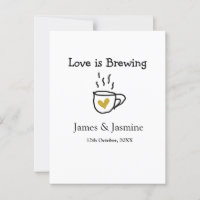 O amor é fazer uma caneca de café dourada casal
