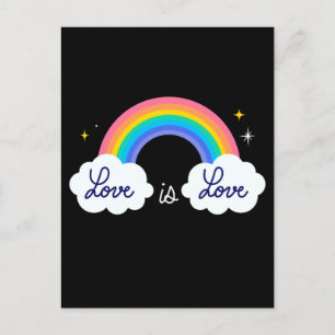 Cartão Postal O amor é o amor. LGBT+orgulho. Arco