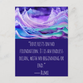 Cartão Postal O Amor É Uma Arte Digital Do Oceano Infinita