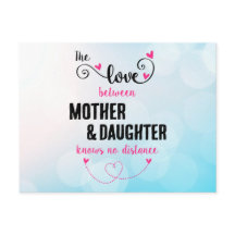 O amor entre mãe e filha distante