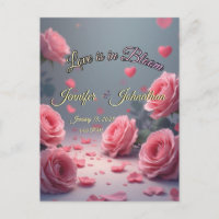 O amor está em flor Rosas Rosa Salve a Data Casame