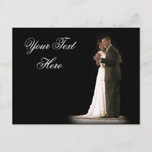 Cartão Postal O amor está no ar, o primeiro Casal dançando