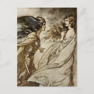Cartão Postal “O Anel - Jogue-o Fora” por Arthur Rackham