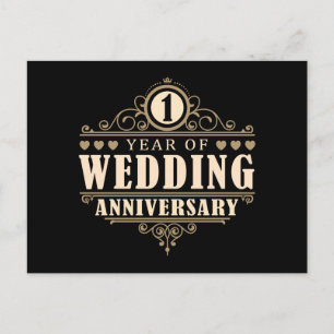 Cartão Postal ø Aniversário de casamento