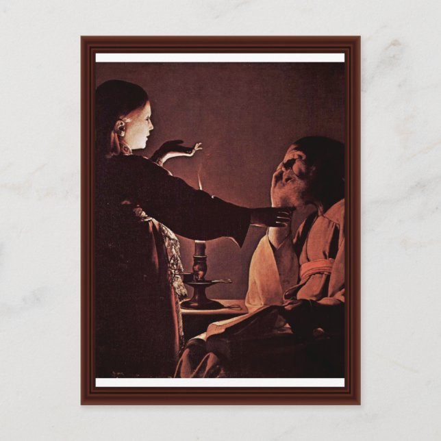 Cartão Postal O anjo aparece a St Joseph em um sonho (Frente)