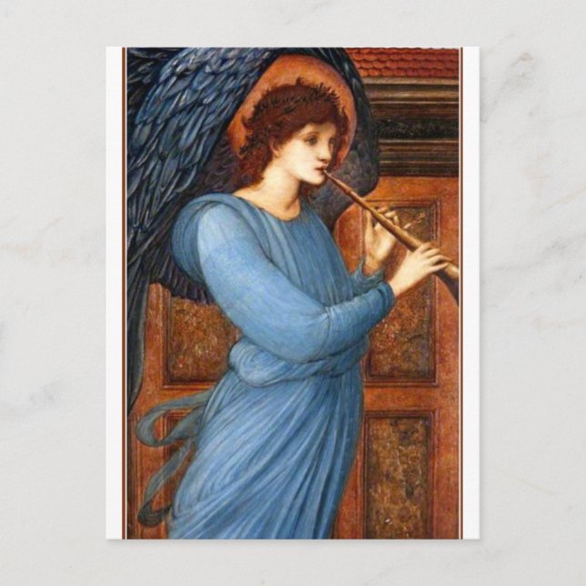 Cartão Postal O Anjo de Sir Edward Burne-Jones (Frente)