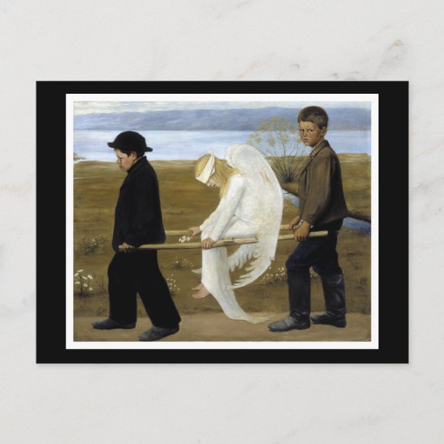 Cartão Postal O Anjo Ferido (Frente)