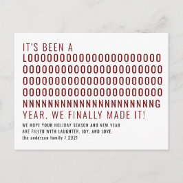 Cartão Postal O Ano Novo foi há muito tempo que finalmente ficou