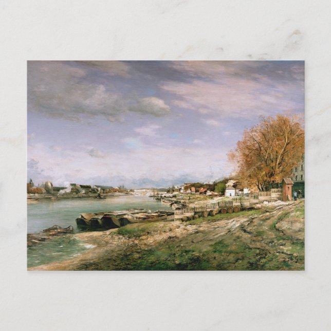 Cartão Postal O antigo cais em Bercy, Paris, 1880 (Frente)