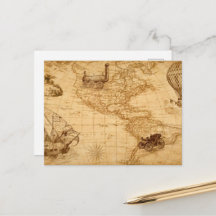 O antigo mapa dos estados unidos