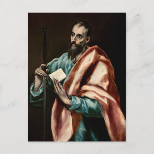 Cartão Postal O Apóstolo São Paulo por El Greco