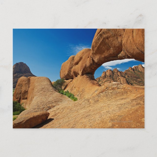 Cartão Postal o arco em Spitzkoppe ou Spitzkuppe, arid (Frente)