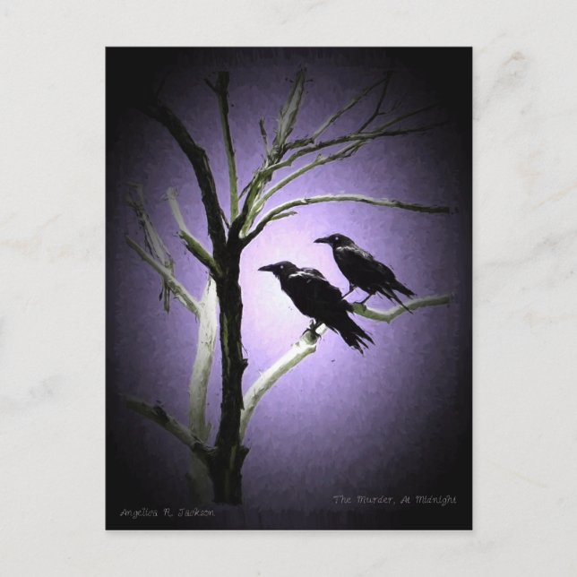 Cartão Postal O Assassinato, À Meia-Noite (Frente)