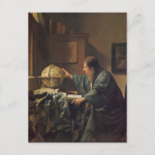 Cartão Postal O astrônomo de Johannes Vermeer Postcard