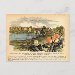 Cartão Postal O ataque do Morgan da Guerra Civil Americana ao Ke
