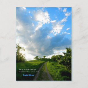 Cartão Postal O aumento para Radar Hill, Atenas, Ohio