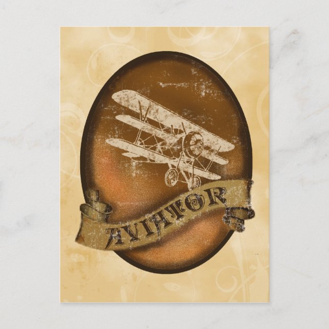 Cartão Postal O Aviador (Frente)