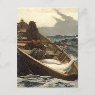 Cartão Postal O Aviso de Nevoeiro por Winslow Homer