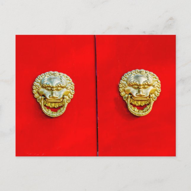 Cartão Postal O bairro Yuer Hutong, Pequim (Frente)