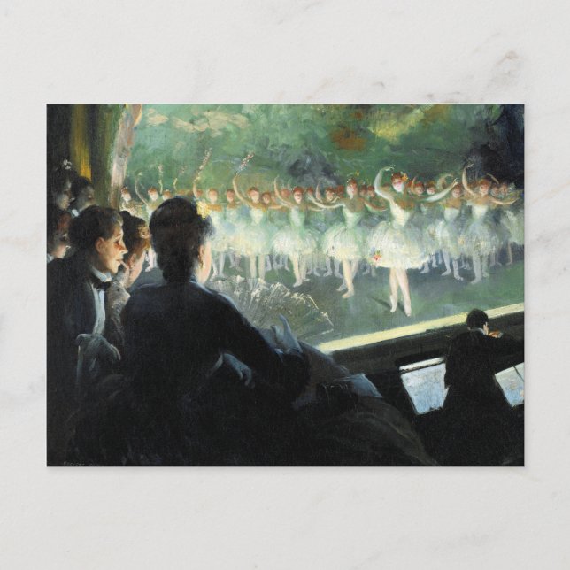 Cartão Postal O balé branco (Frente)