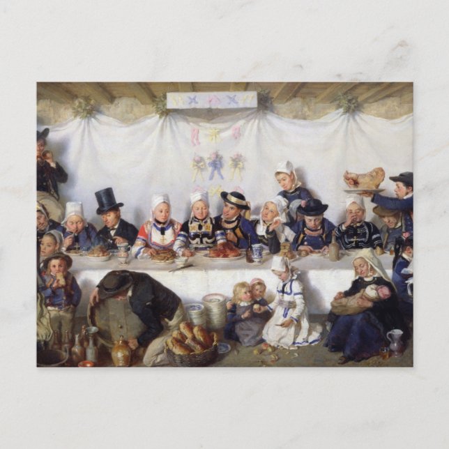 Cartão Postal O Banquete de Casamento (Frente)