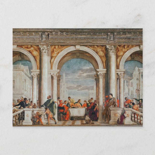 Cartão Postal O Banquete na Casa de Levi (Frente)