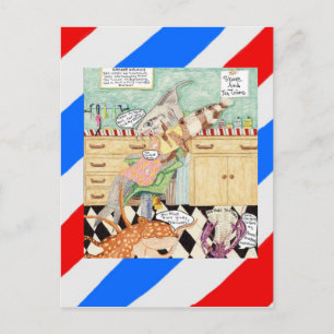 Cartão Postal O barbeiro