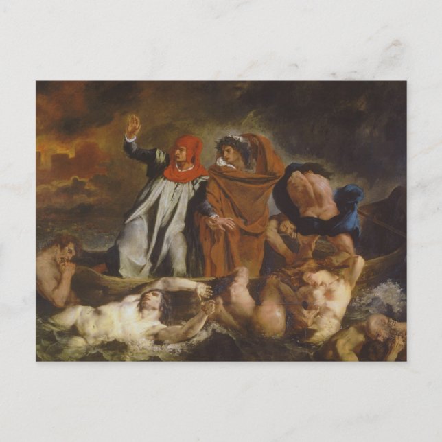 Cartão Postal O Barque de Dante (Frente)