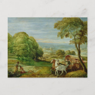 Cartão Postal O batismo do Eunuch etíope