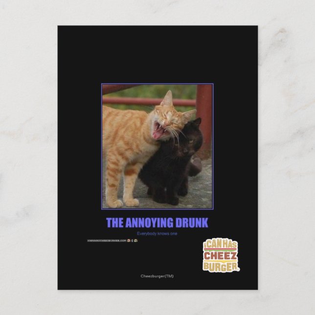 Cartão Postal O Bebado irritante (Frente)