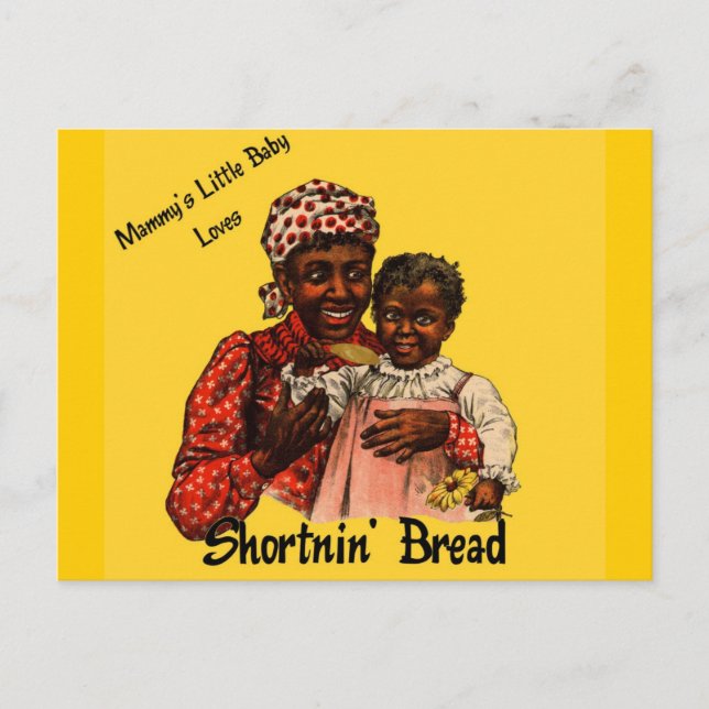 Cartão Postal O Bebê da Mamãe ama o pão (Frente)