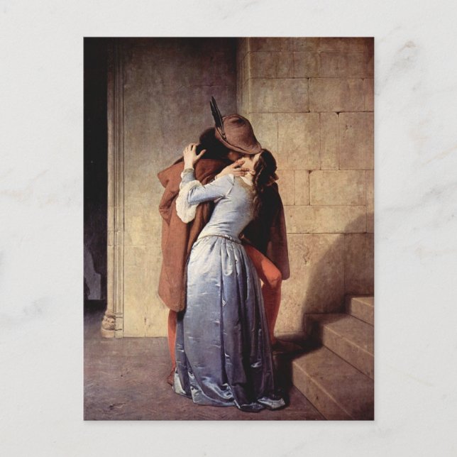 Cartão Postal O Beijo (Frente)