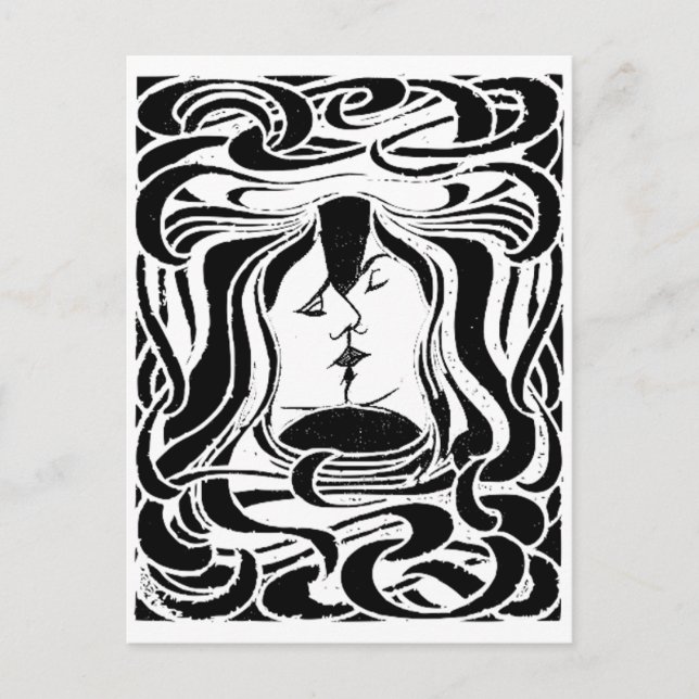 Cartão Postal O Beijo (Frente)