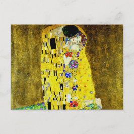 Cartão Postal O Beijo de Gustav Klimt,pintor simbólico,arte