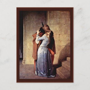 Cartão Postal O Beijo Por Hayez Francesco