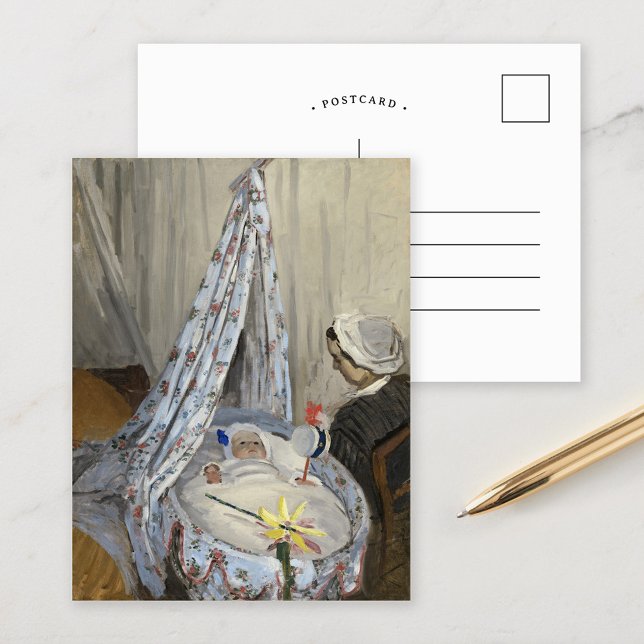 Cartão Postal O Berço | Claude Monet (Criador carregado)