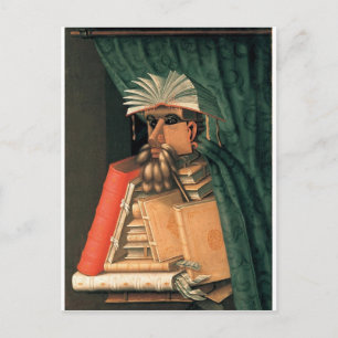 Cartão Postal O Bibliotecário de Giuseppe Arcimboldo