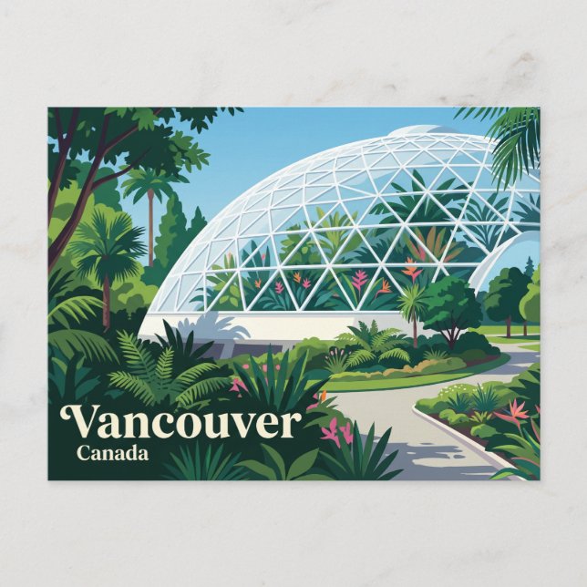 Cartão Postal O Bloedel Conservatory Canadá (Frente)