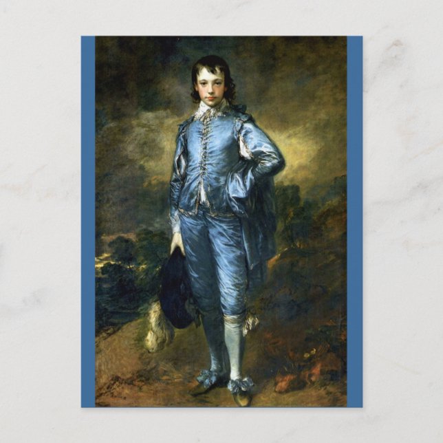 Cartão Postal O Blue Boy de Thomas Gainsborough (Frente)