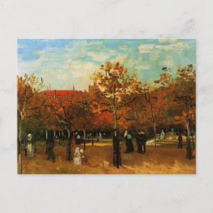 Cartão Postal O Bois de Boulogne por Van Gogh,