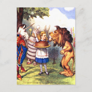 CARTÃO POSTAL O BOLO DO LION E DO UNICORN; VAI MELHORAR!