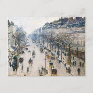 Cartão Postal O Boulevard Montmartre numa Manhã de Inverno (1897