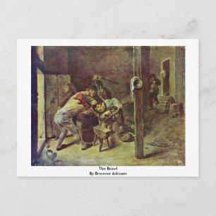 Cartão Postal O Brawl De Brouwer Adriaen