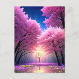 Cartão Postal O brilho mágico da árvore do Ouro