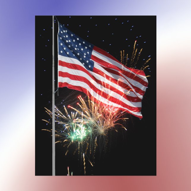 Cartão Postal O brilho vermelho dos foguetes (Criador carregado)