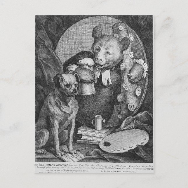 Cartão Postal O Bruiser Charles Churchill, uma vez (Frente)