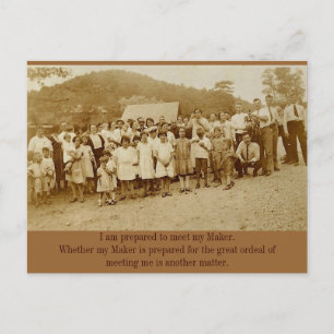 Cartão Postal O Bunch da Banana: Reunião do Campo de 1930