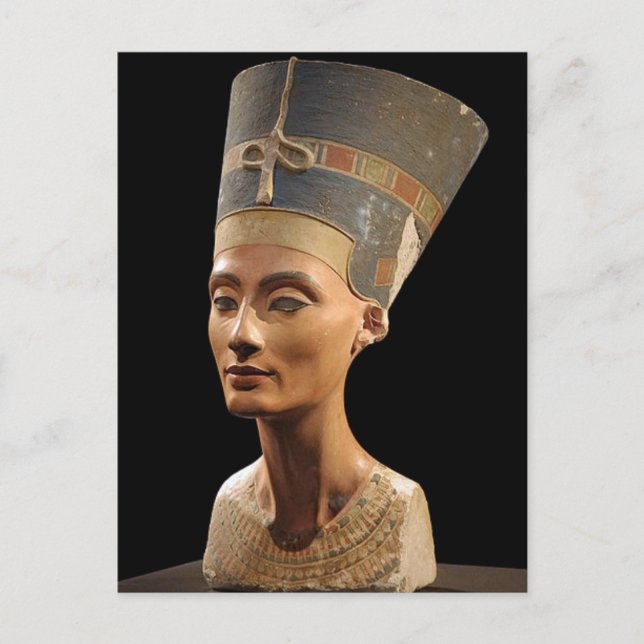 Cartão Postal O busto da Rainha Nefertiti (Frente)
